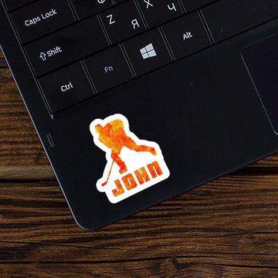 Sticker Eishockeyspieler John Laptop Sticker Eishockeyspieler John Laptop Image