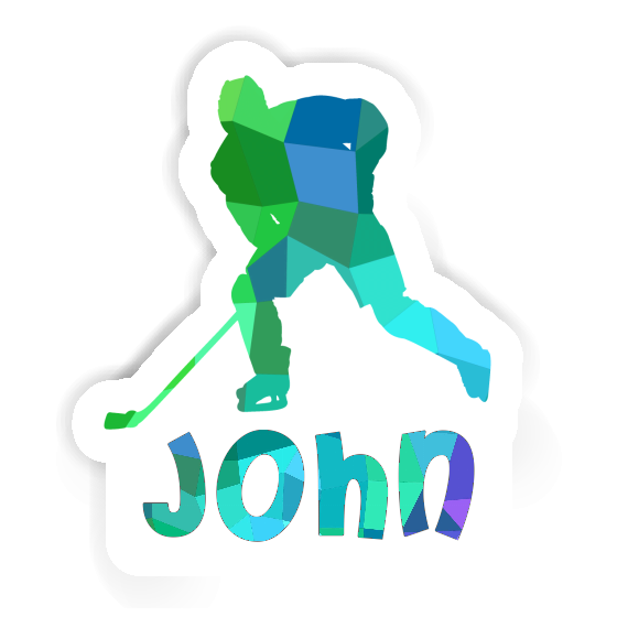 John Autocollant Joueur de hockey Gift package Image