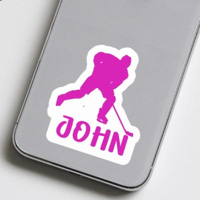 Autocollant John Joueuse de hockey Notebook Autocollant John Joueuse de hockey Gift package Image