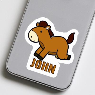 John Autocollant Cheval Notebook Image