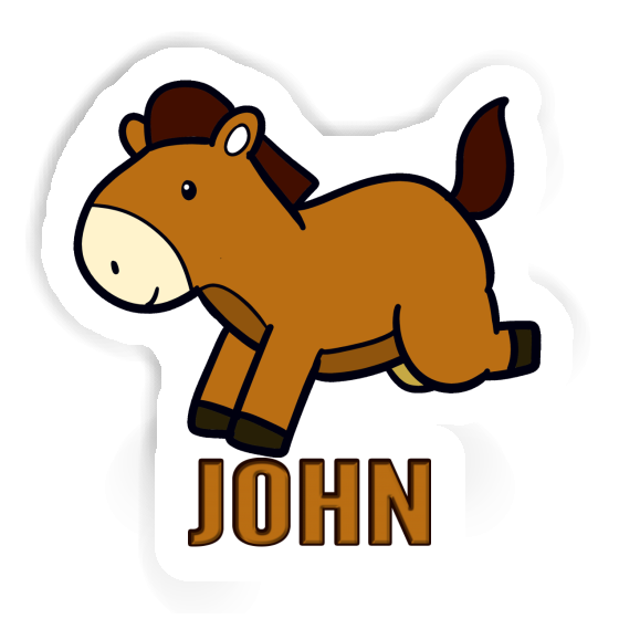 John Autocollant Cheval Laptop Image