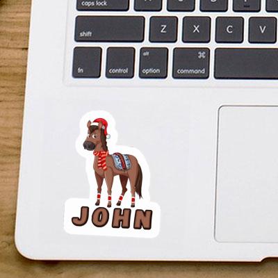 Weihnachtspferd Aufkleber John Notebook Weihnachtspferd Aufkleber John Notebook Image