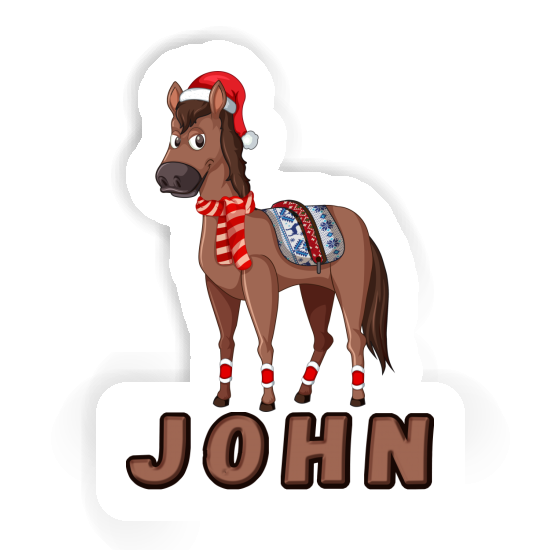 Weihnachtspferd Aufkleber John Weihnachtspferd Aufkleber John Image
