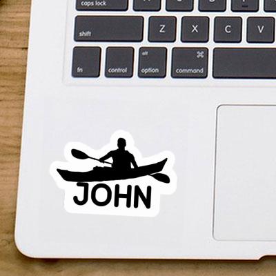 John Aufkleber Kajakfahrer Image