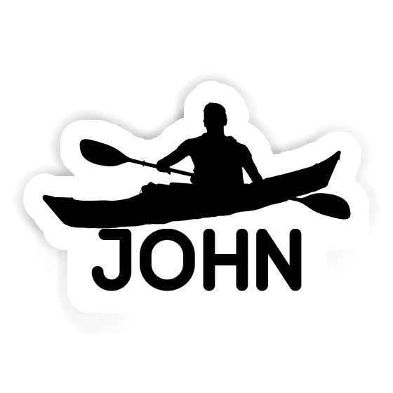 Sticker Kayaker John Notebook Sticker Kayaker John Gift package Image
