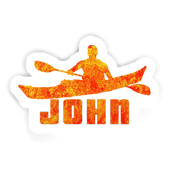 Sticker Kajakfahrer John Laptop Image