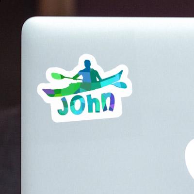 Sticker John Kajakfahrer Notebook Sticker John Kajakfahrer Gift package Image