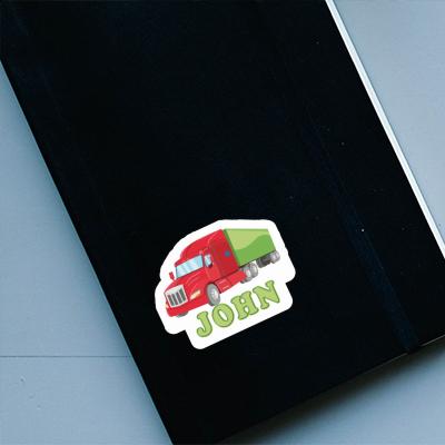 John Autocollant Camion Notebook John Autocollant Camion Notebook Image