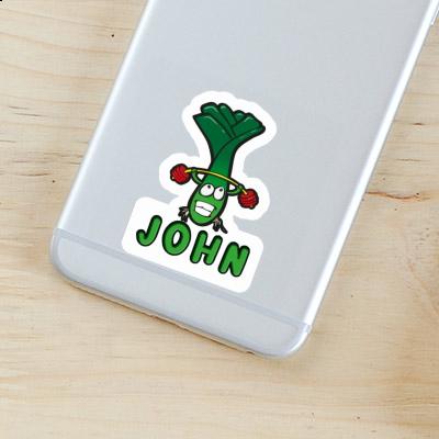 John Autocollant Poireau Notebook John Autocollant Poireau Notebook Image
