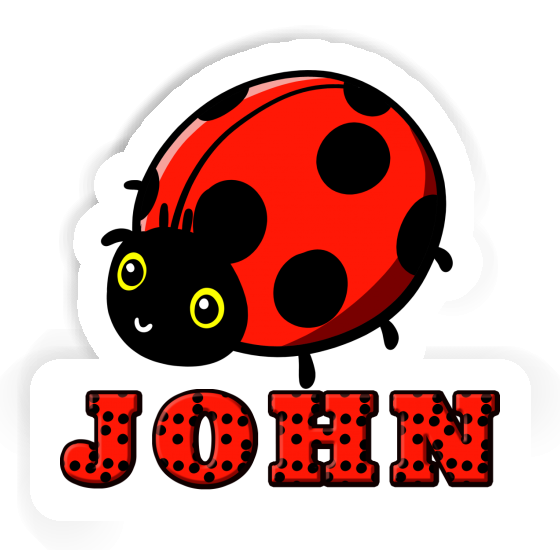 John Autocollant Coccinelle Notebook Image