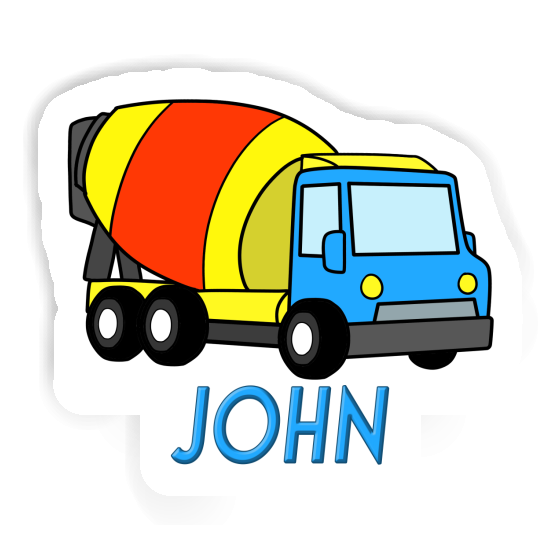 Camion malaxeur Autocollant John Gift package Image