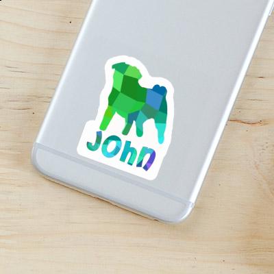 Sticker John Mops Notebook Sticker John Mops Gift package Image