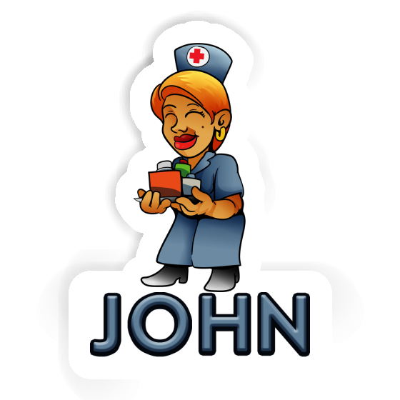 Autocollant John Infirmière Autocollant John Infirmière Image
