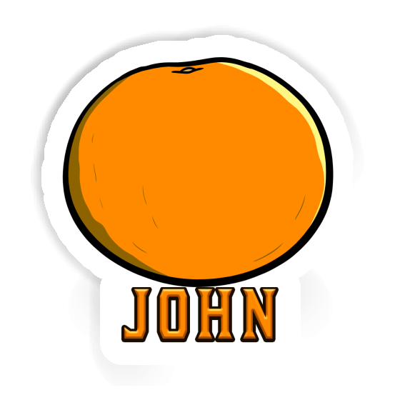 Autocollant Orange John Laptop Image