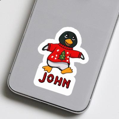 Weihnachtspinguin Sticker John Laptop Weihnachtspinguin Sticker John Laptop Image