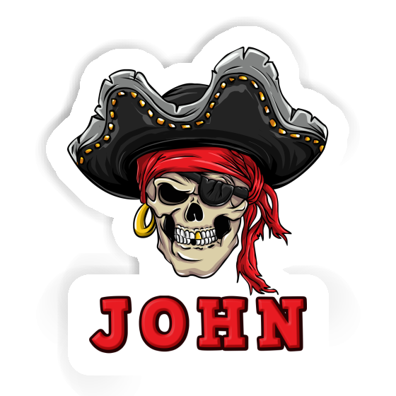 Sticker Piratenkopf John Notebook Sticker Piratenkopf John Gift package Image