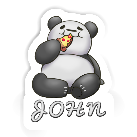 John Autocollant Panda Notebook Image