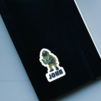 Policier Autocollant John Gift package Image