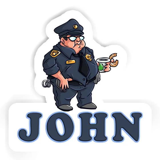Policier Autocollant John Notebook Policier Autocollant John Gift package Image