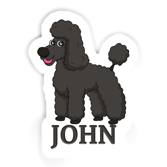 Sticker Pudel John Notebook Sticker Pudel John Gift package Image