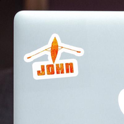 John Sticker Rowboat Laptop Image