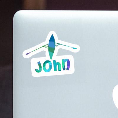 John Sticker Rowboat Notebook John Sticker Rowboat Gift package Image