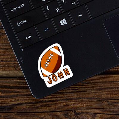 Sticker John Rugby Ball Gift package Image