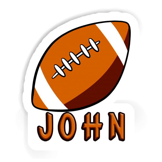 Autocollant John Rugby Laptop Image
