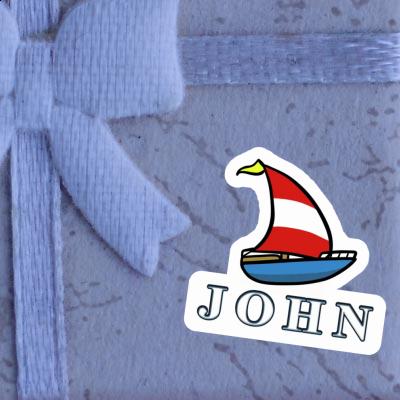 John Autocollant Voilier Laptop John Autocollant Voilier Laptop Image