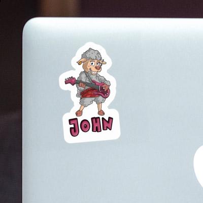 Aufkleber John Rockergirl Laptop Image