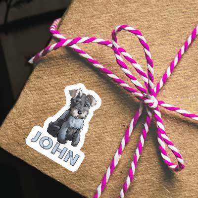 Sticker Schnauzer John Notebook Sticker Schnauzer John Gift package Image