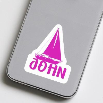 Autocollant John Voilier Notebook Autocollant John Voilier Notebook Image