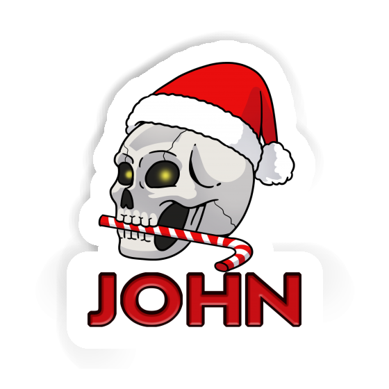 John Autocollant Tête de mort John Autocollant Tête de mort Image