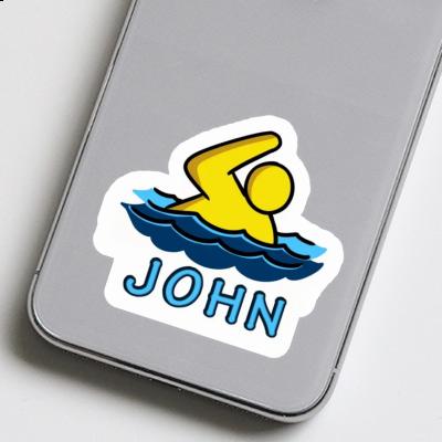 Sticker Schwimmer John Laptop Sticker Schwimmer John Laptop Image
