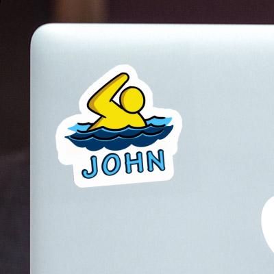Sticker John Swimmer Notebook Sticker John Swimmer Gift package Image