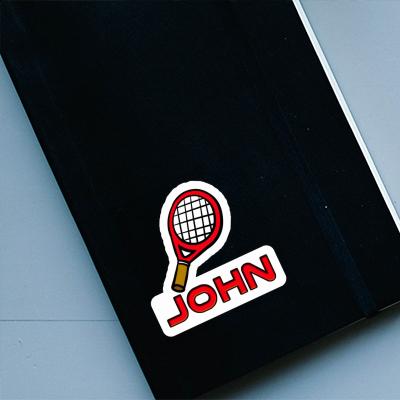 John Aufkleber Tennisschläger John Aufkleber Tennisschläger Image