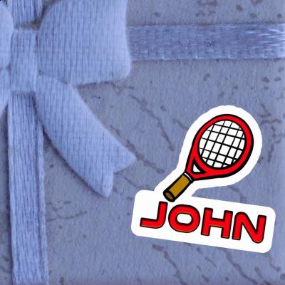 Autocollant John Raquette de tennis Notebook Autocollant John Raquette de tennis Notebook Image