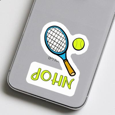 John Sticker Tennis Racket Laptop John Sticker Tennis Racket Laptop Image