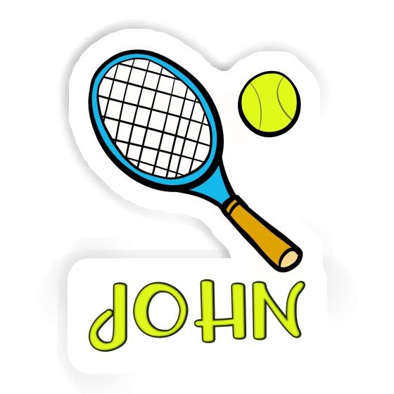 John Autocollant Raquette de tennis Notebook John Autocollant Raquette de tennis Notebook Image