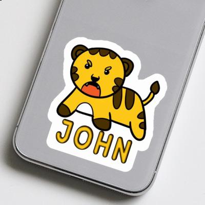 John Aufkleber Baby-Tiger Notebook John Aufkleber Baby-Tiger Gift package Image