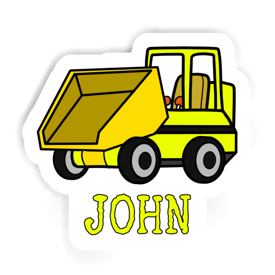 Benne avant Autocollant John Image