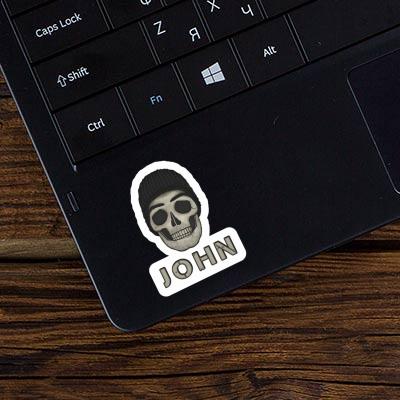 Autocollant John Tête de mort Notebook Autocollant John Tête de mort Notebook Image