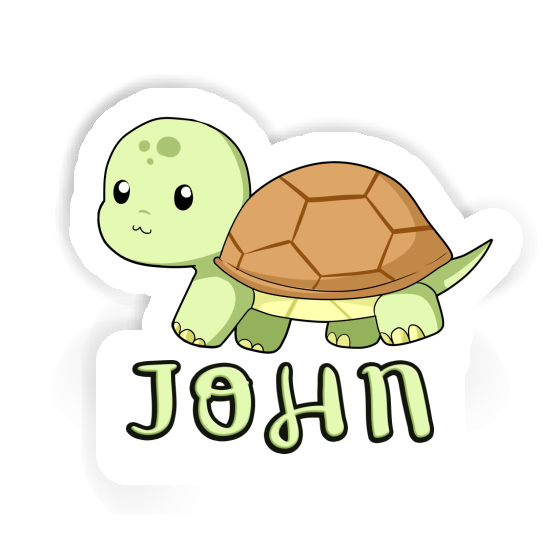 Autocollant Tortue John Notebook Autocollant Tortue John Notebook Image
