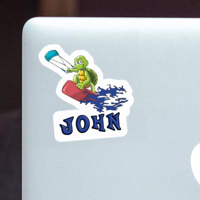 Autocollant John Kitesurfeur Laptop Autocollant John Kitesurfeur Laptop Image