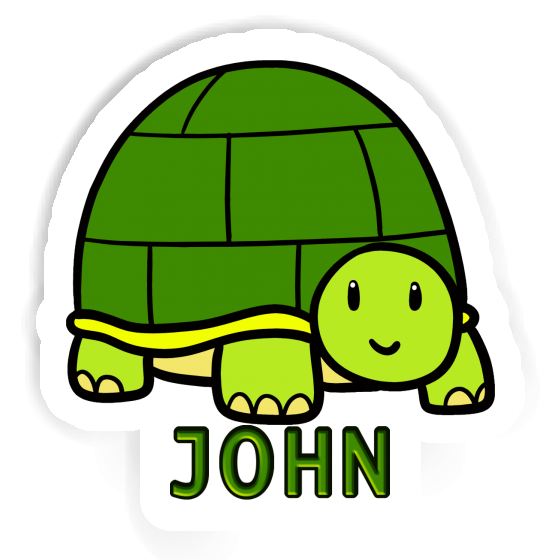 Autocollant John Tortue Laptop Image