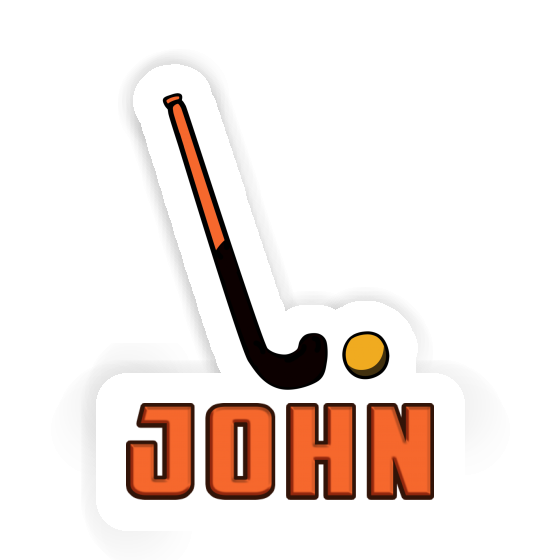 Autocollant John Crosse d'unihockey Notebook Image