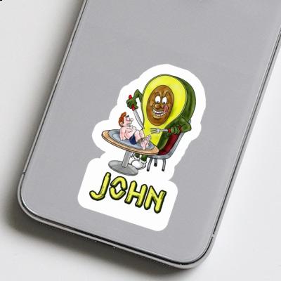 Sticker Avocado John Notebook Image