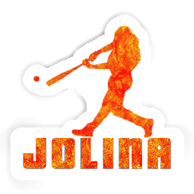 Jolina Sticker Baseball Player Image