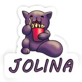 Aufkleber Jolina Pommes-Katze Image