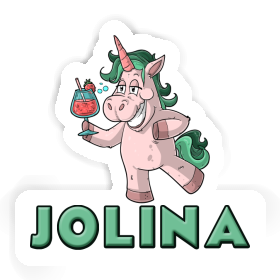 Aufkleber Party-Einhorn Jolina Image